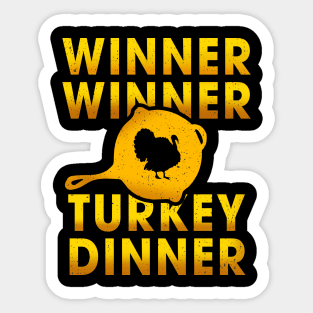 thanksgiving Turkey Dinner Sticker